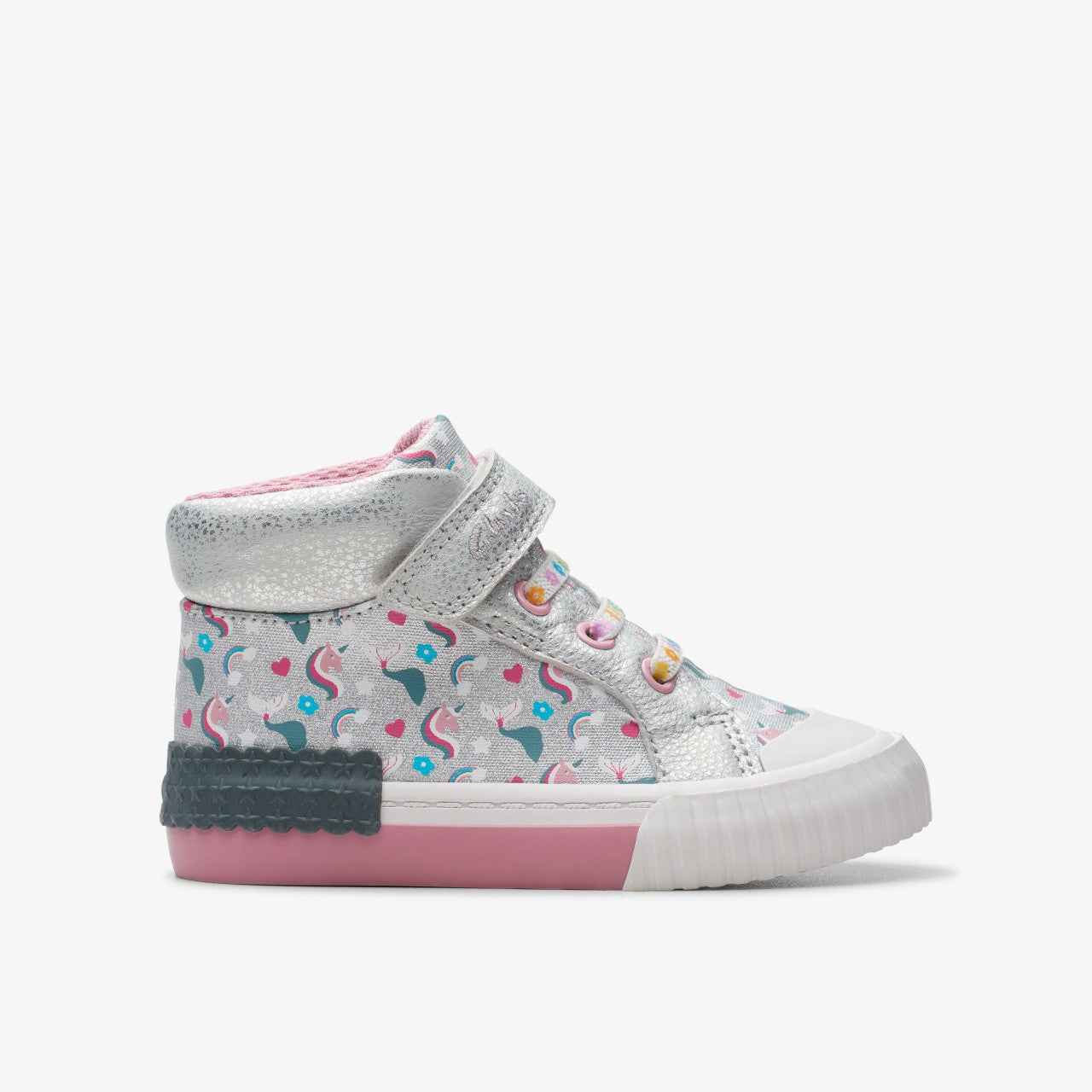 Kids Foxing Halo Hi Toddler Silver