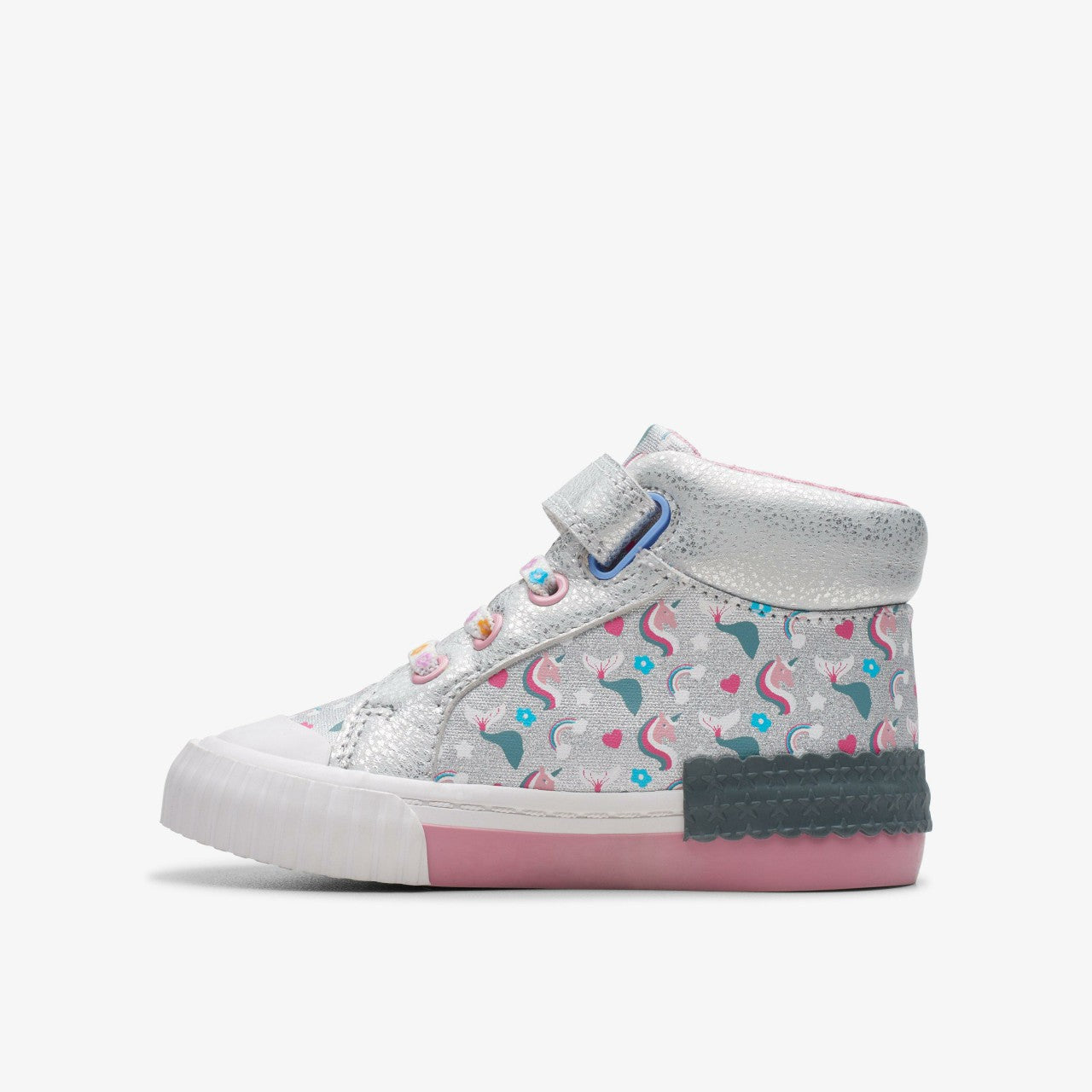 Kids Foxing Halo Hi Toddler Silver