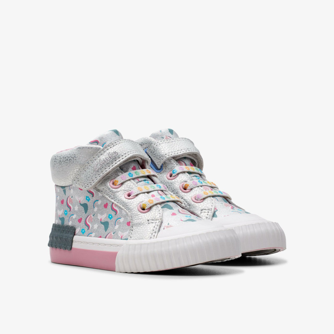 Kids Foxing Halo Hi Toddler Silver