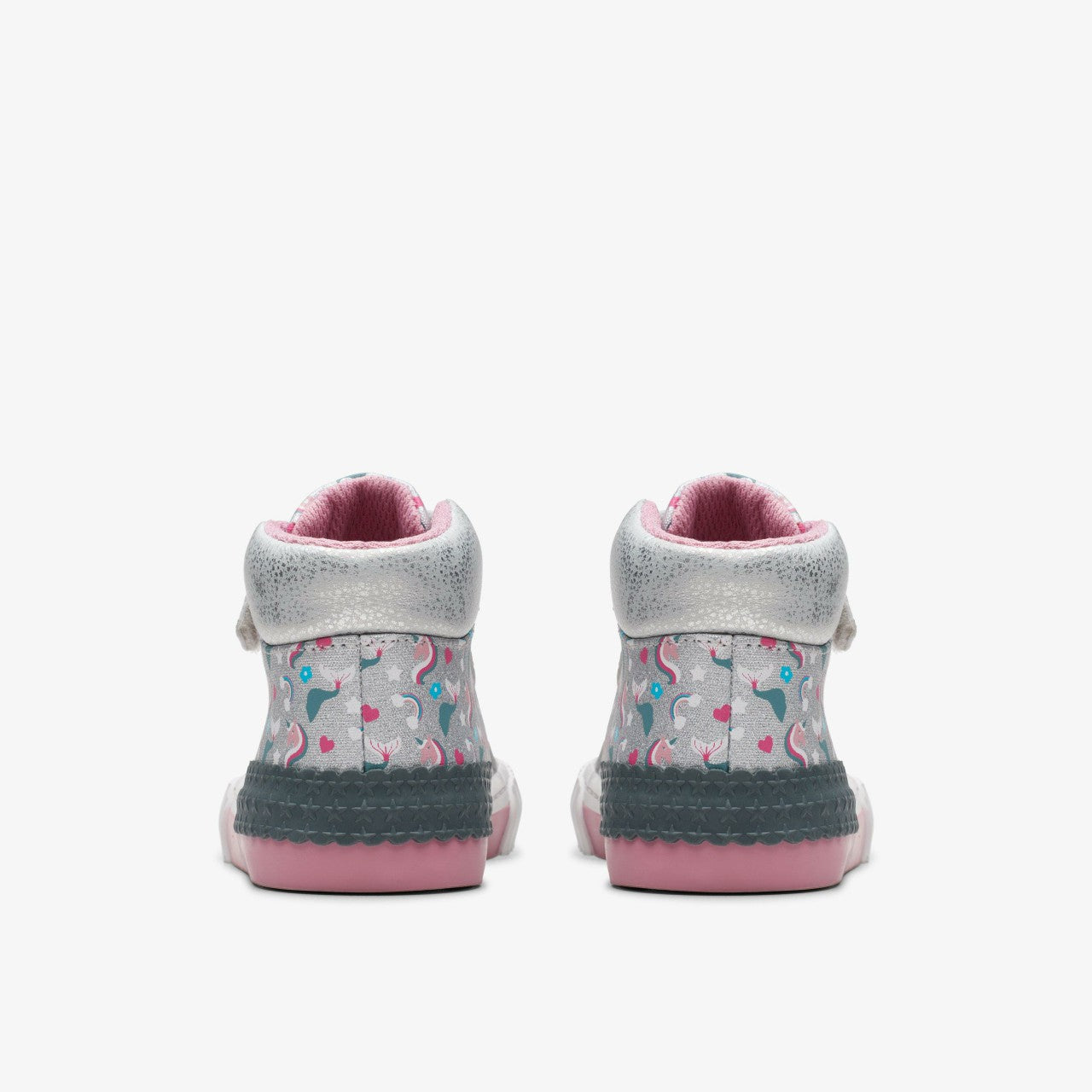 Kids Foxing Halo Hi Toddler Silver