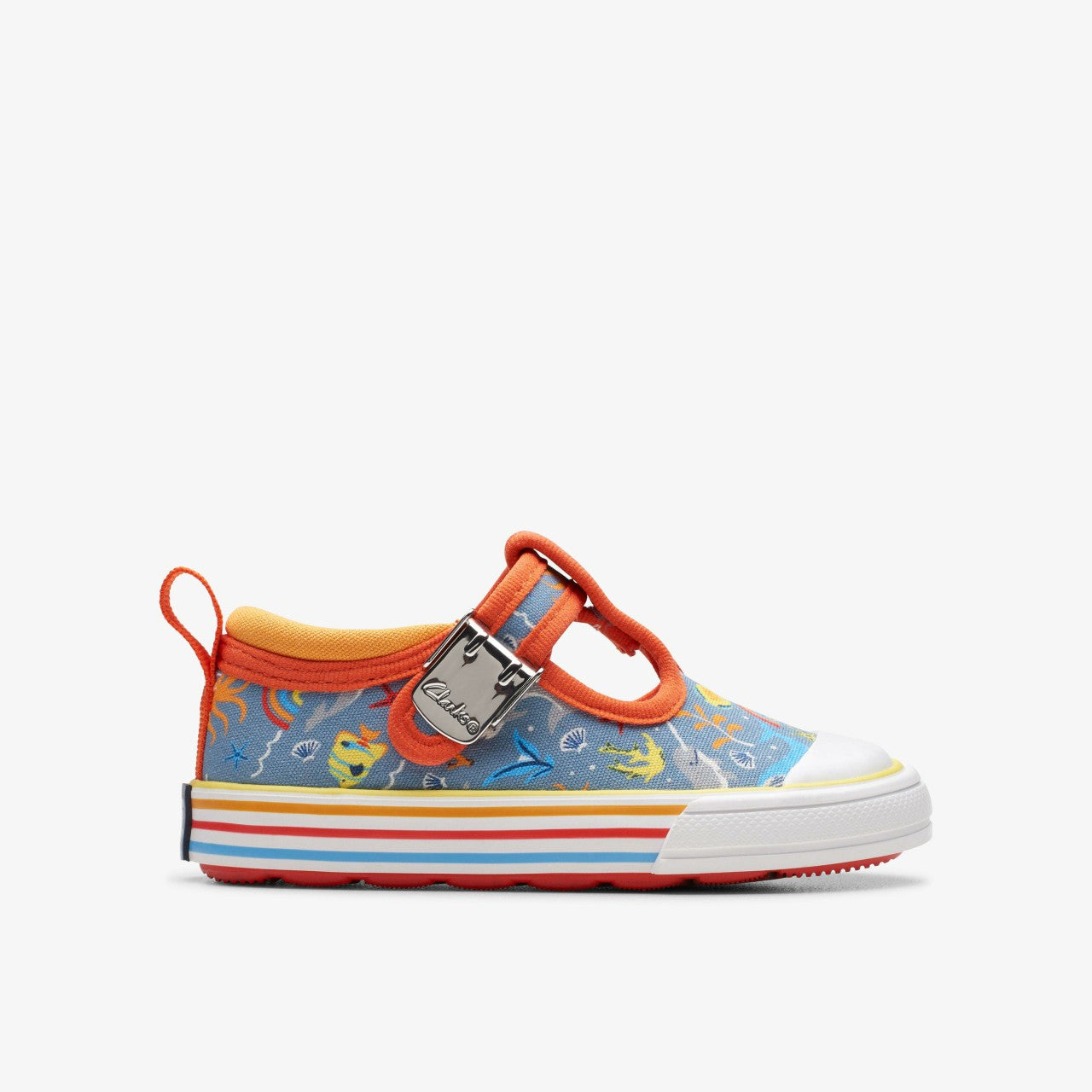 Kids Foxing Fish Toddler Grey Print