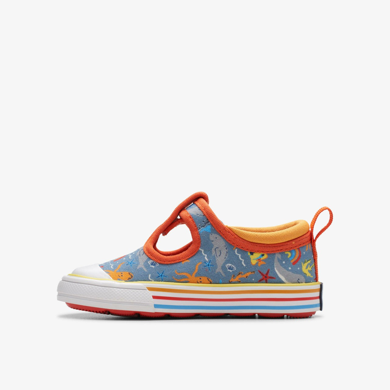 Kids Foxing Fish Toddler Grey Print