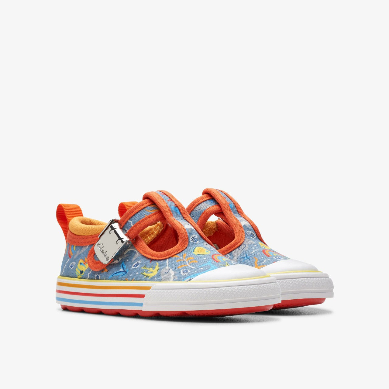 Kids Foxing Fish Toddler Grey Print