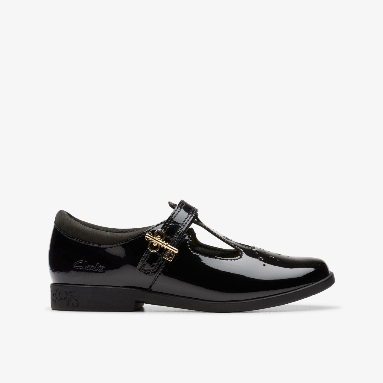 Kids Lock Shine Kid Black Patent