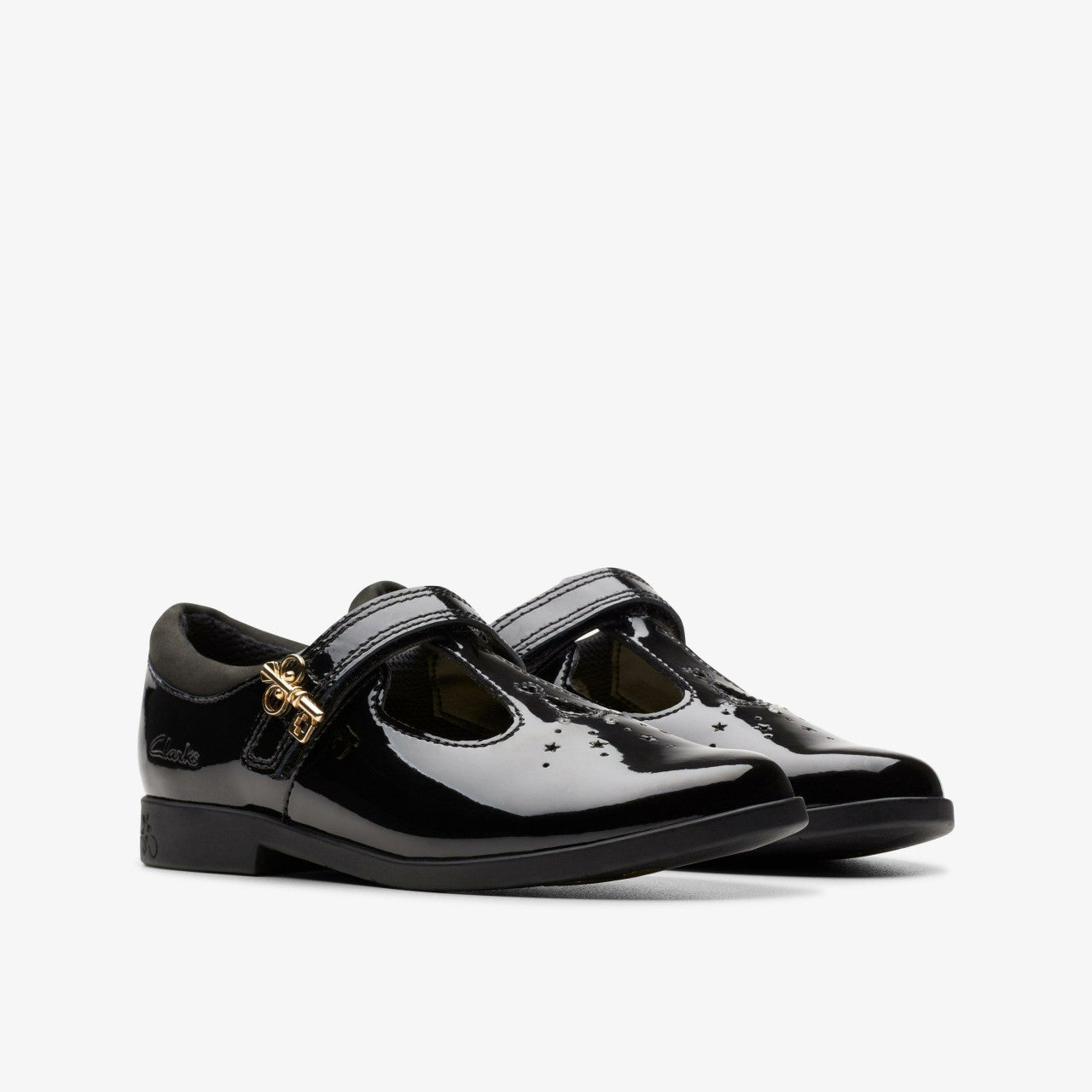 Kids Lock Shine Kid Black Patent