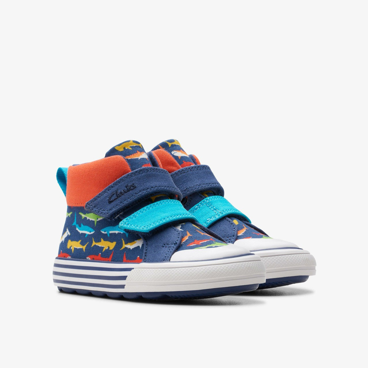 Kids Foxing Save Hi Toddler Navy Print