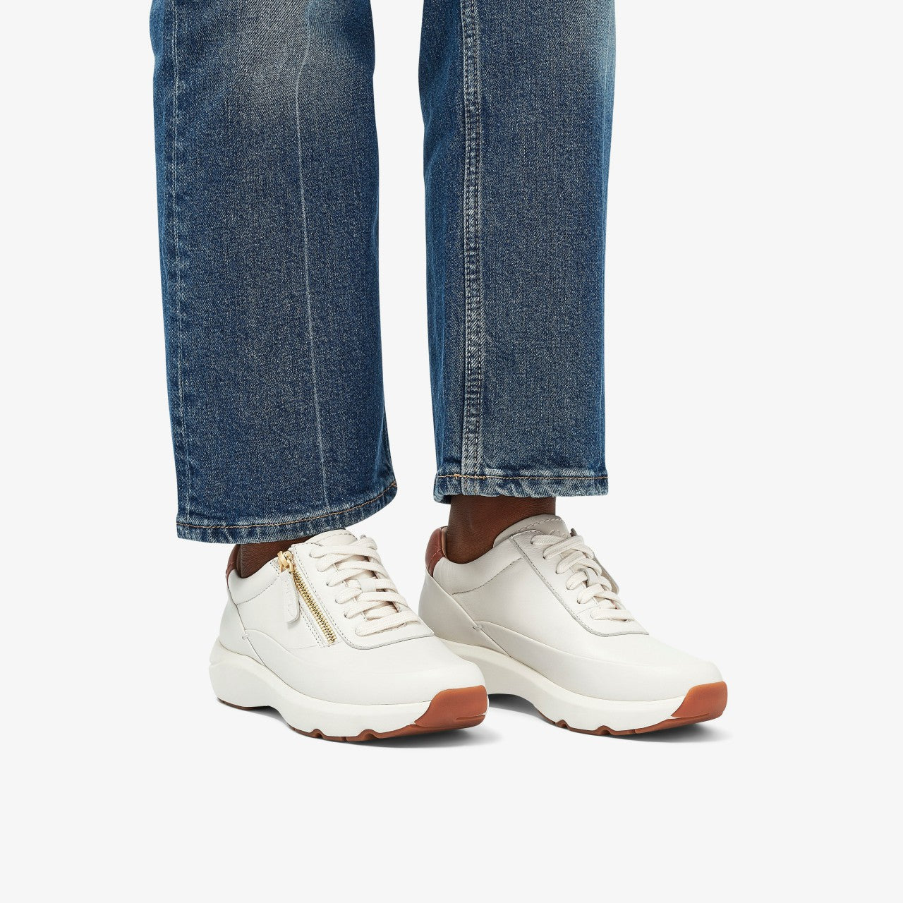 Women Tivoli Zip Off White Leather