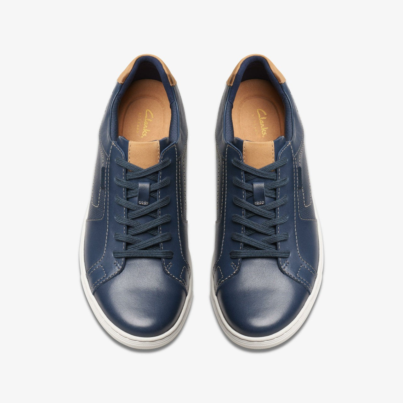 Men Mapstone Lace Navy Leather