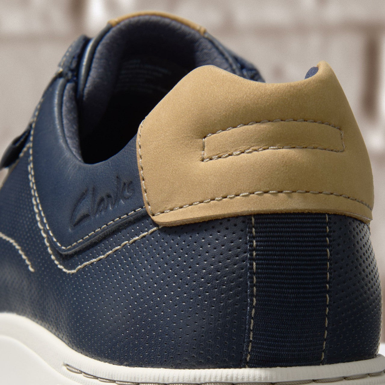 Men Mapstone Lace Navy Leather