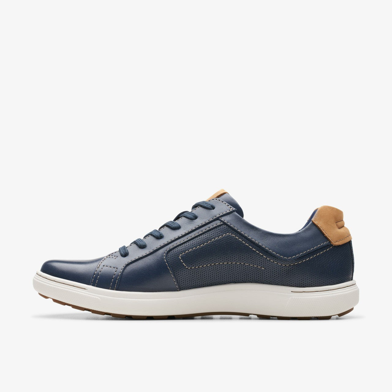 Men Mapstone Lace Navy Leather