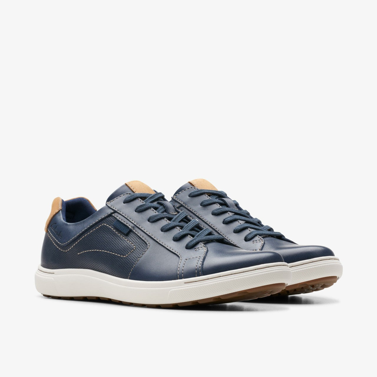 Men Mapstone Lace Navy Leather