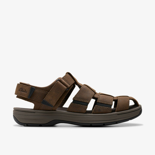 Men Saltway Cove Dark Brown Leather
