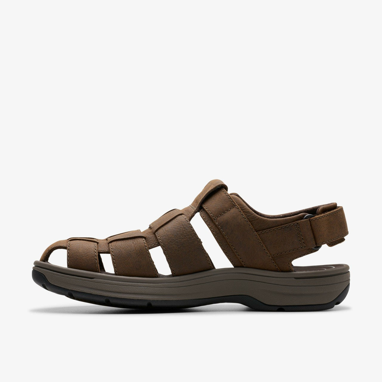 Men Saltway Cove Dark Brown Leather