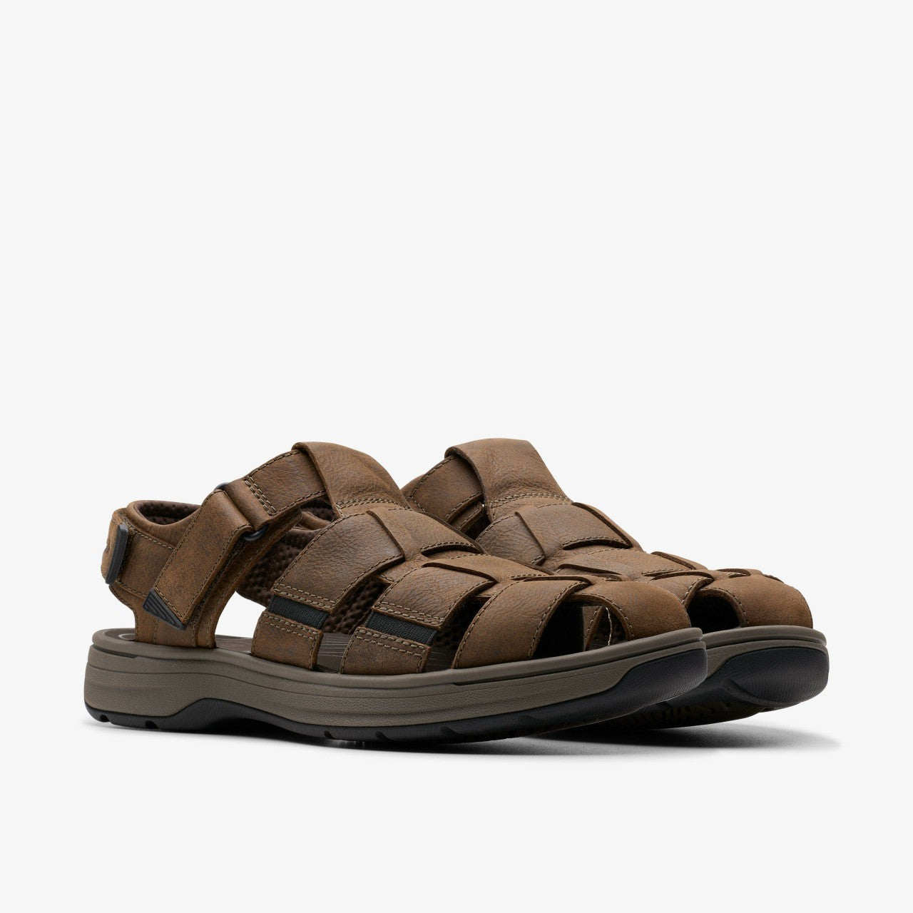 Men Saltway Cove Dark Brown Leather