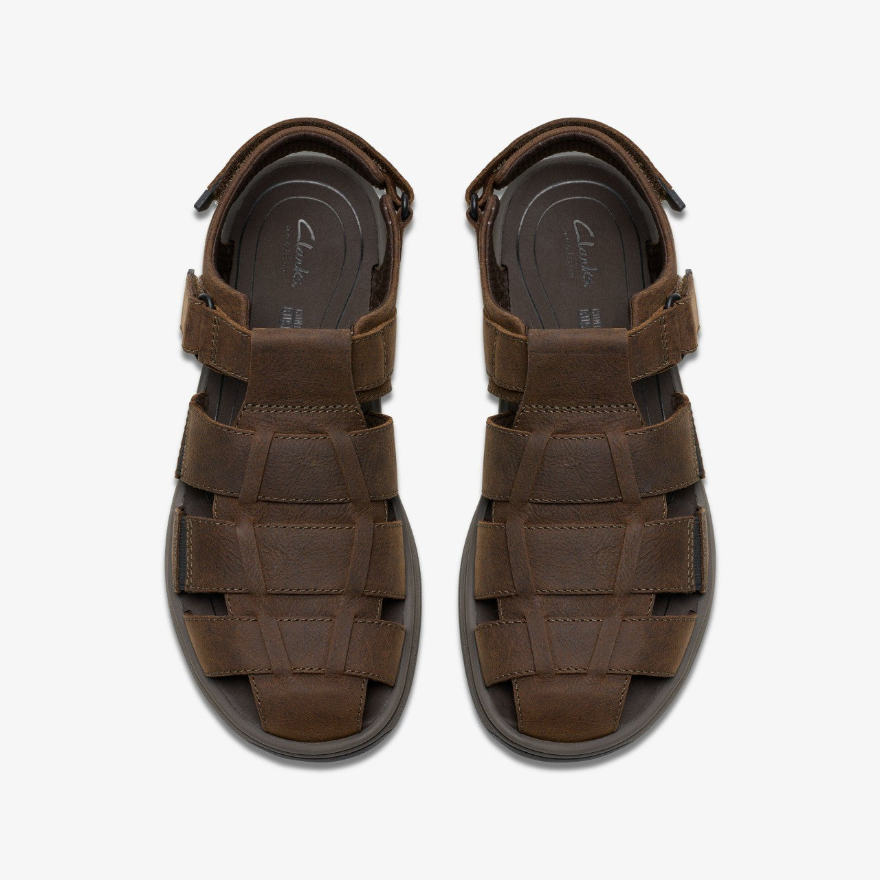 Men Saltway Cove Dark Brown Leather