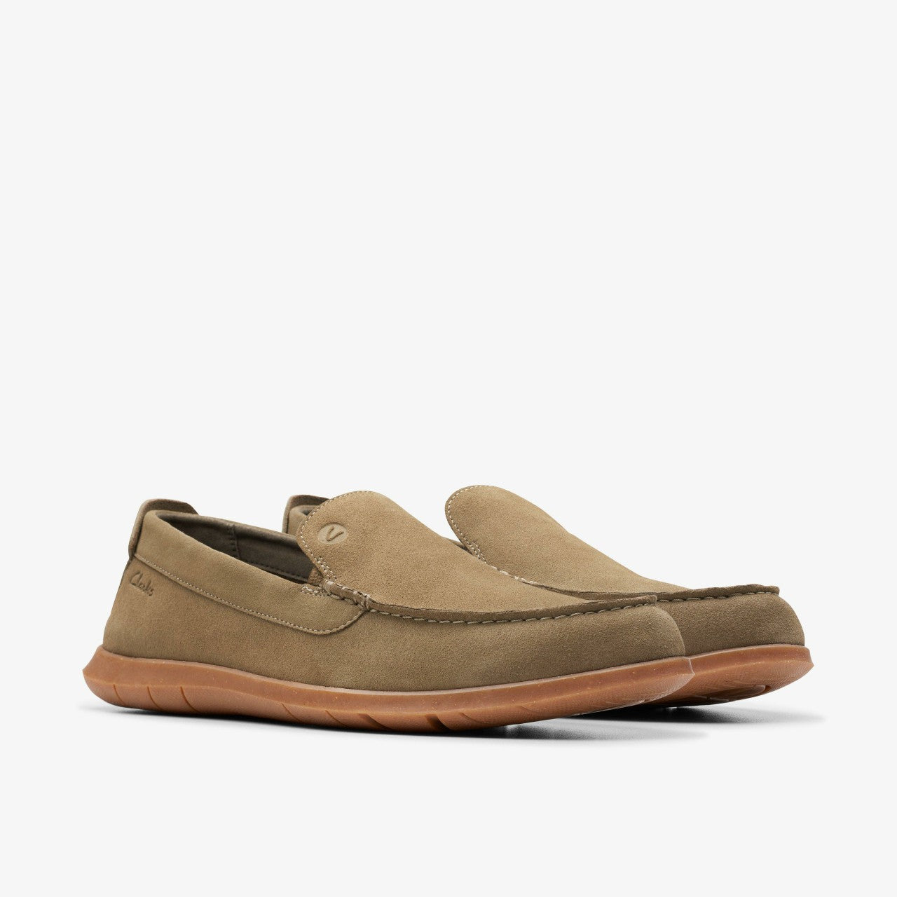 Men Flexway Step Olive Suede