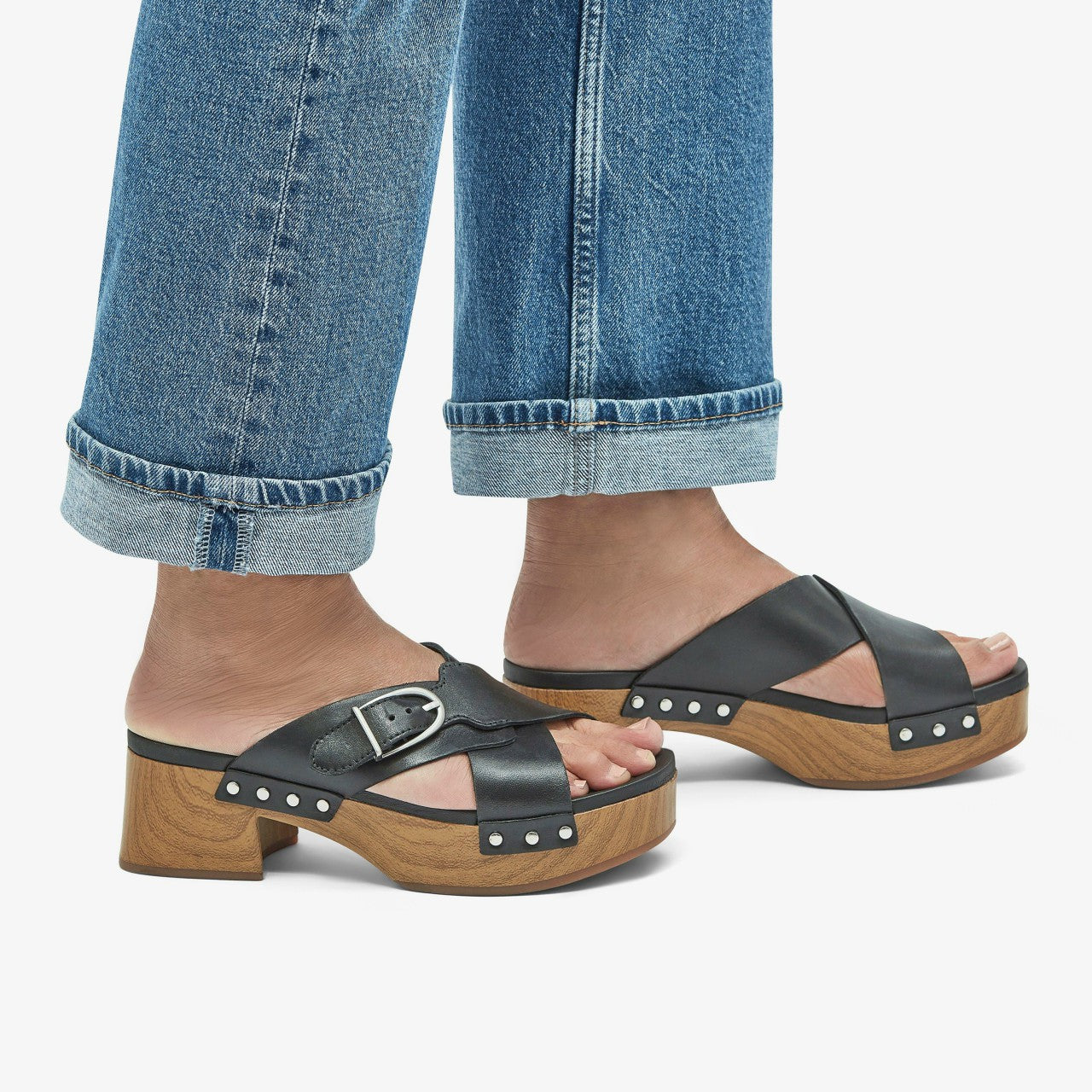 Women Sivanne Walk Black Leather