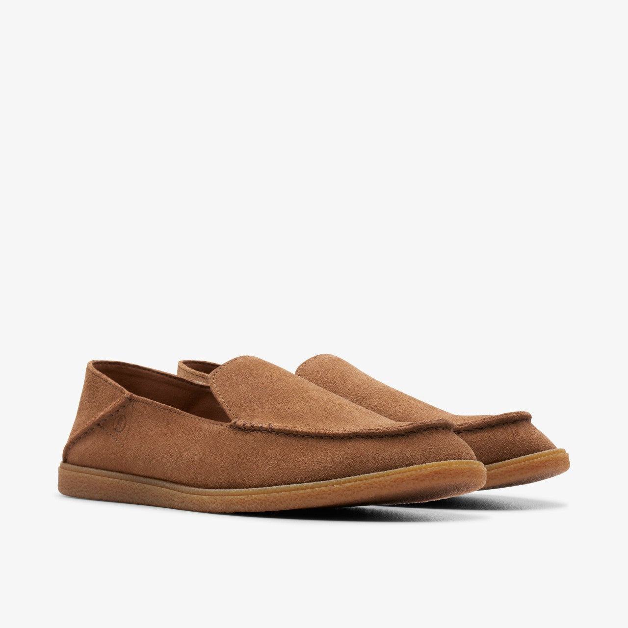 Men Clark Bay Step Loafer Cola Suede
