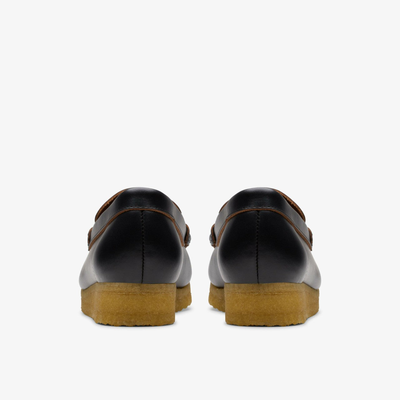 Women Wallabee Loafer Black Smooth Leather