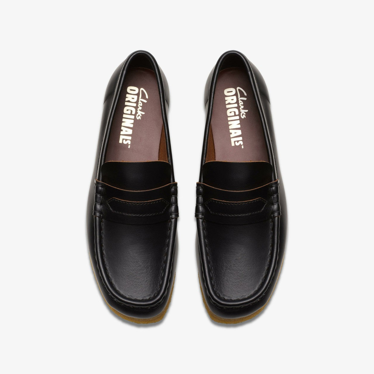 Women Wallabee Loafer Black Smooth Leather