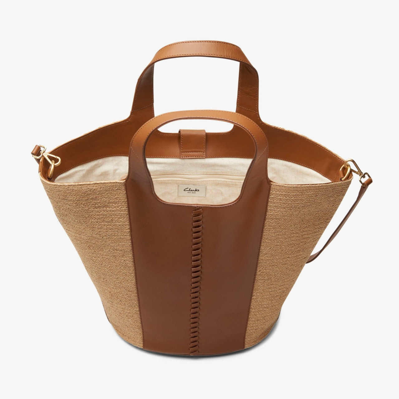Women Summery Large Tan Leather