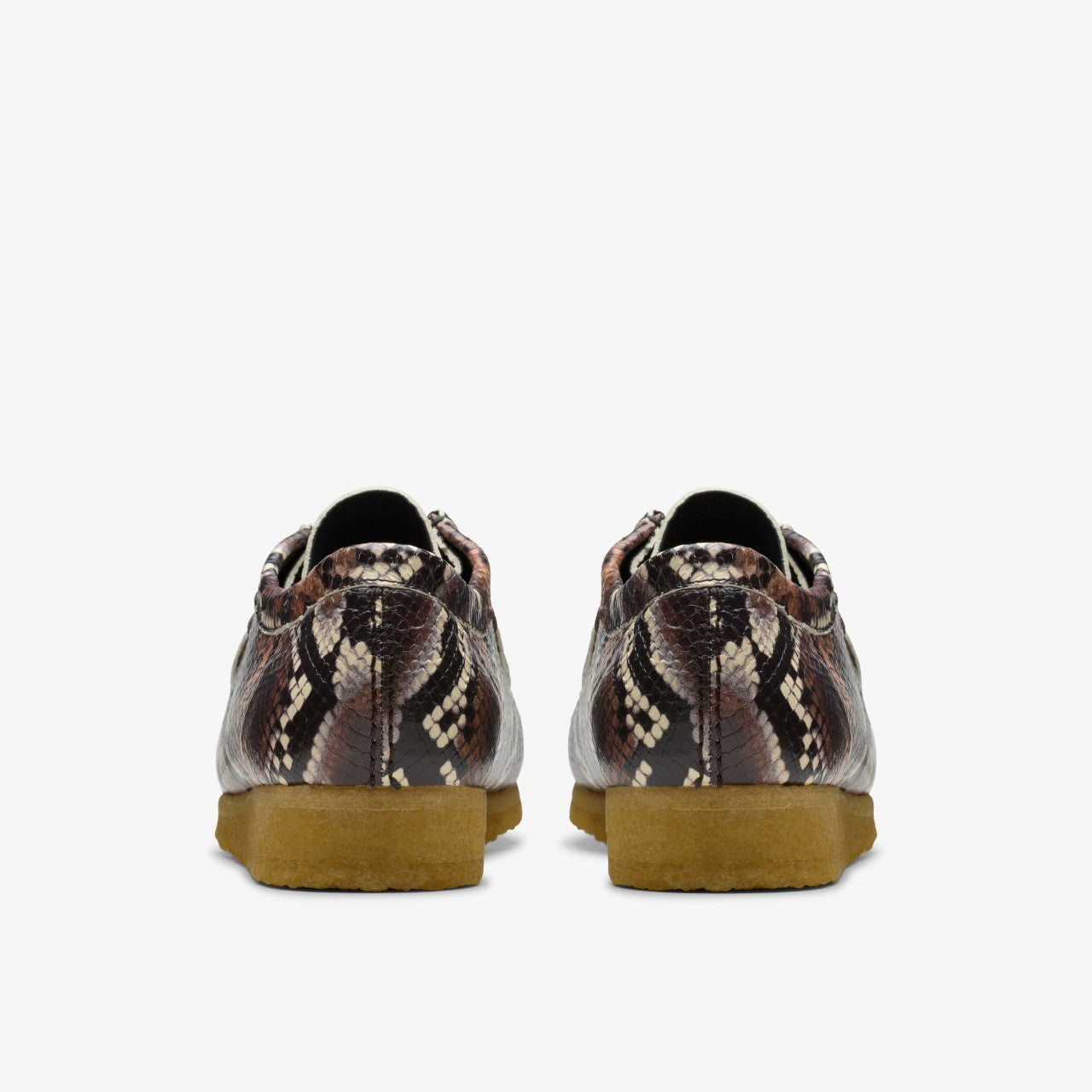 Men Wallabee Brown Snake Print