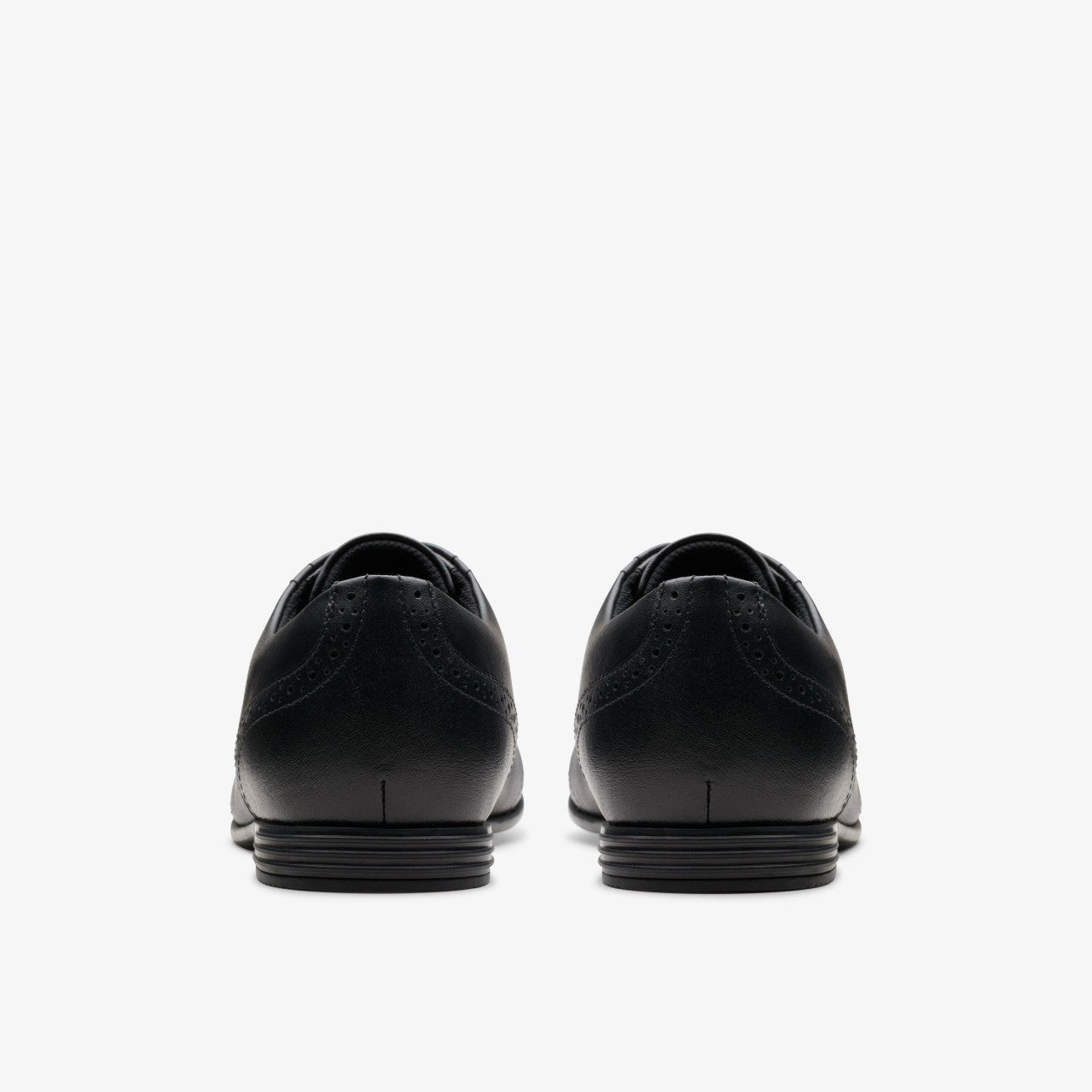 Kids Finja Brogue Youth Black Leather