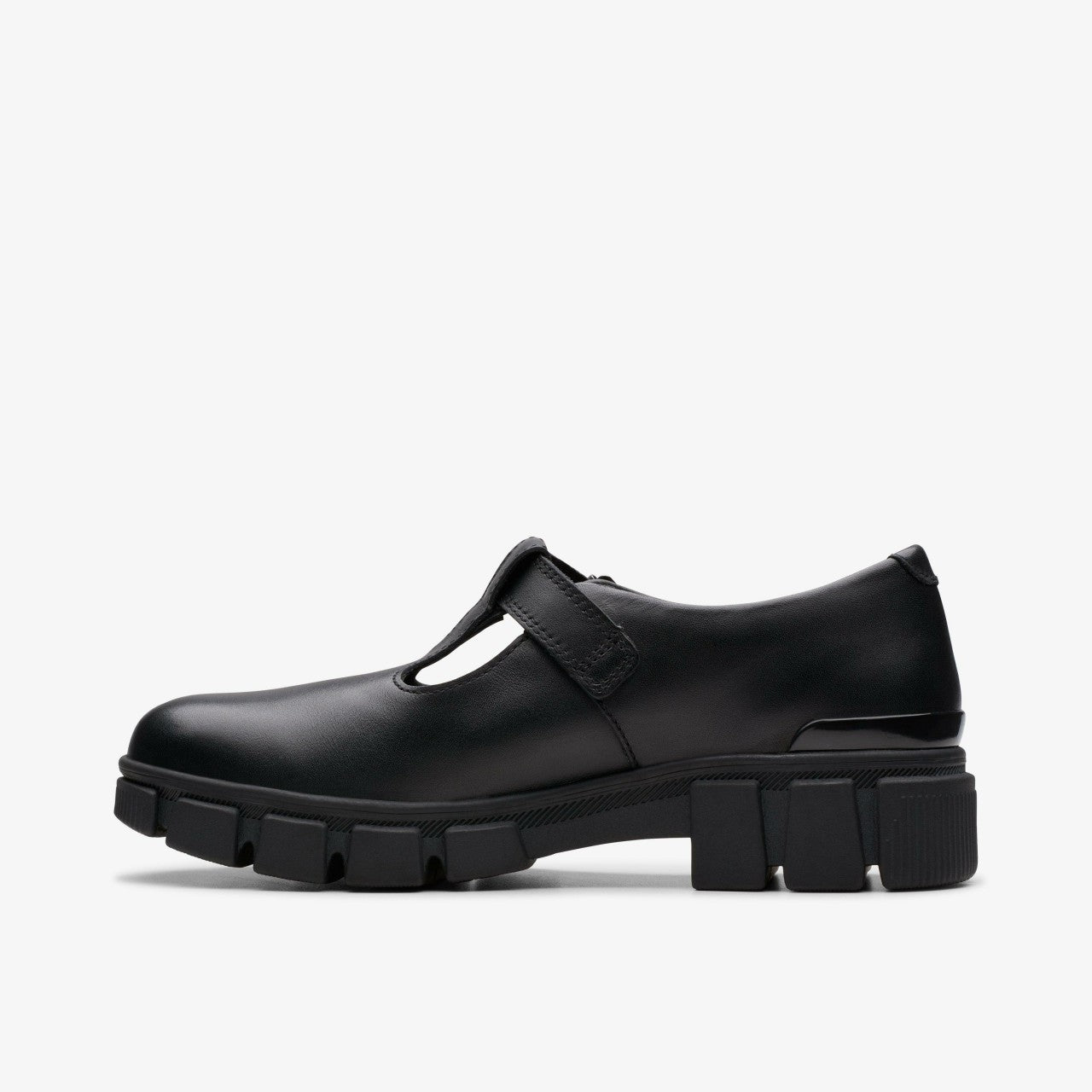 Kids Evyn Bar Youth Black Leather
