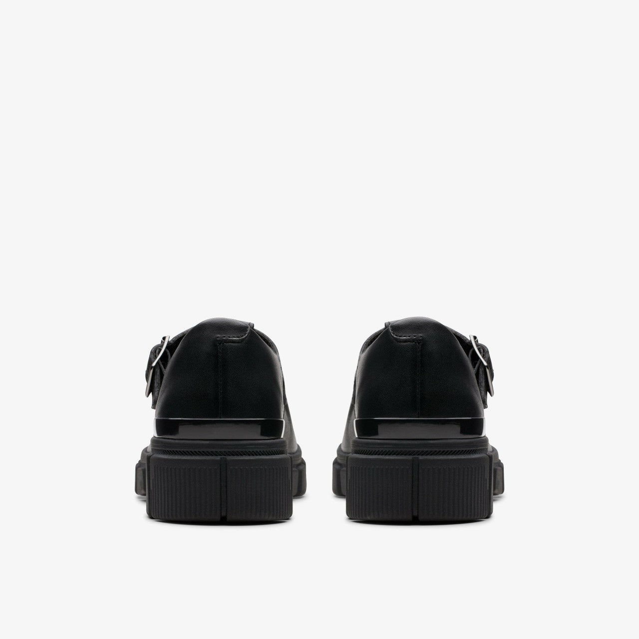 Kids Evyn Bar Youth Black Leather