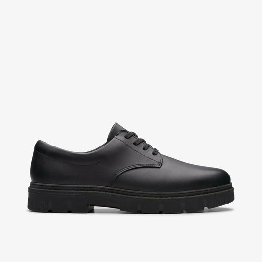 Kids Lorcam Loop Youth Black Leather