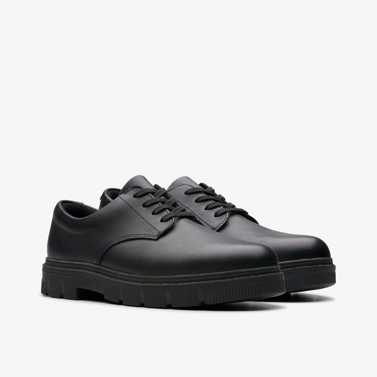 Kids Lorcam Loop Youth Black Leather