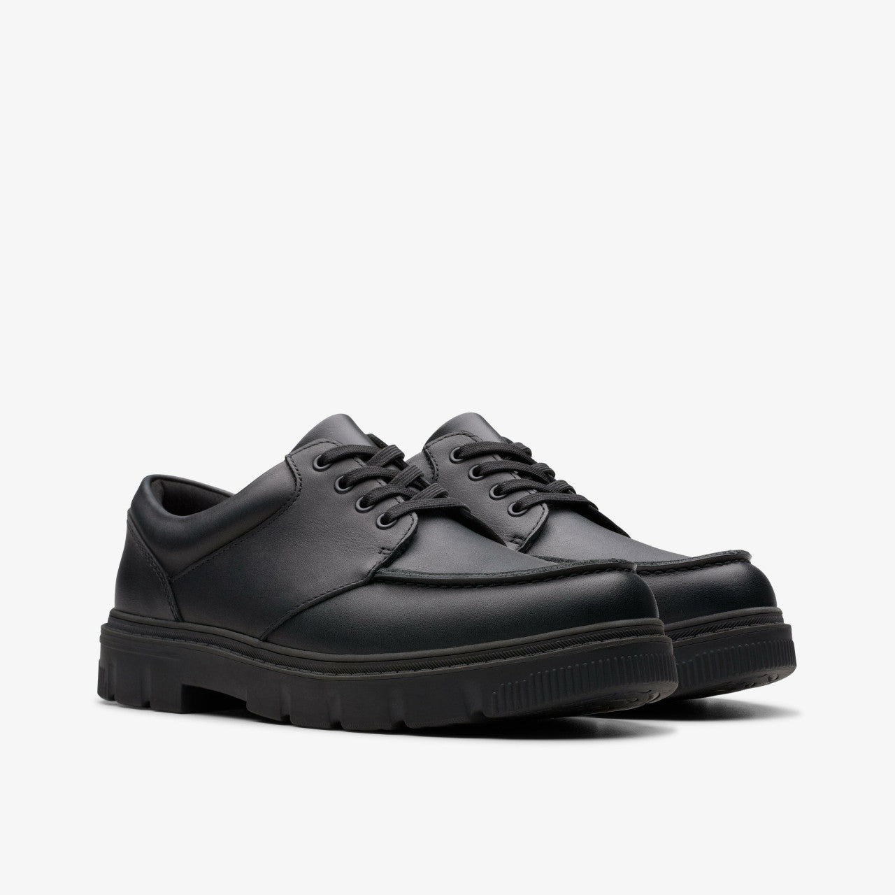 Kids Lorcam Edge Youth Black Leather