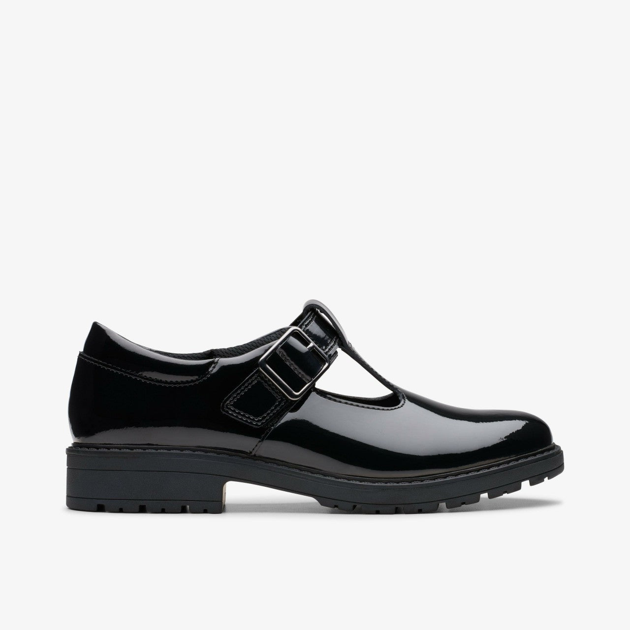 Kids Loxham Bar Youth Black Patent