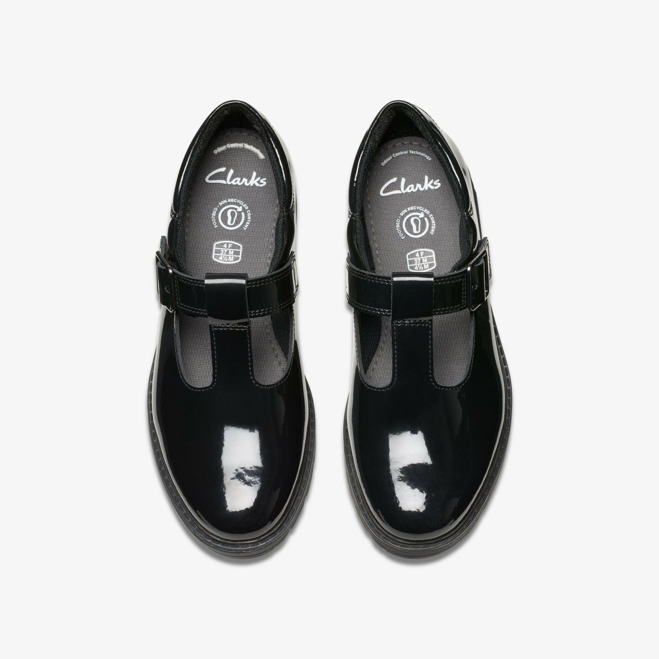 Kids Loxham Bar Youth Black Patent