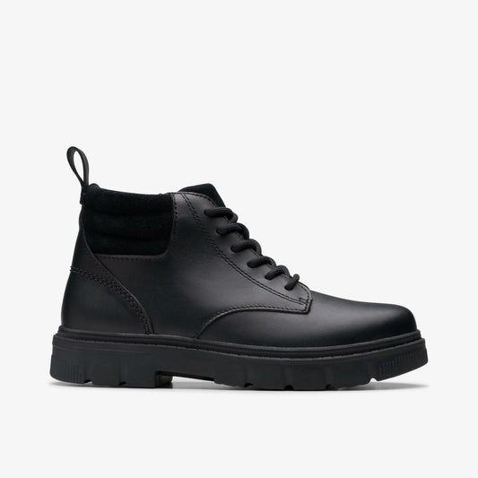 Kids Lorcam Trail Youth Black Leather