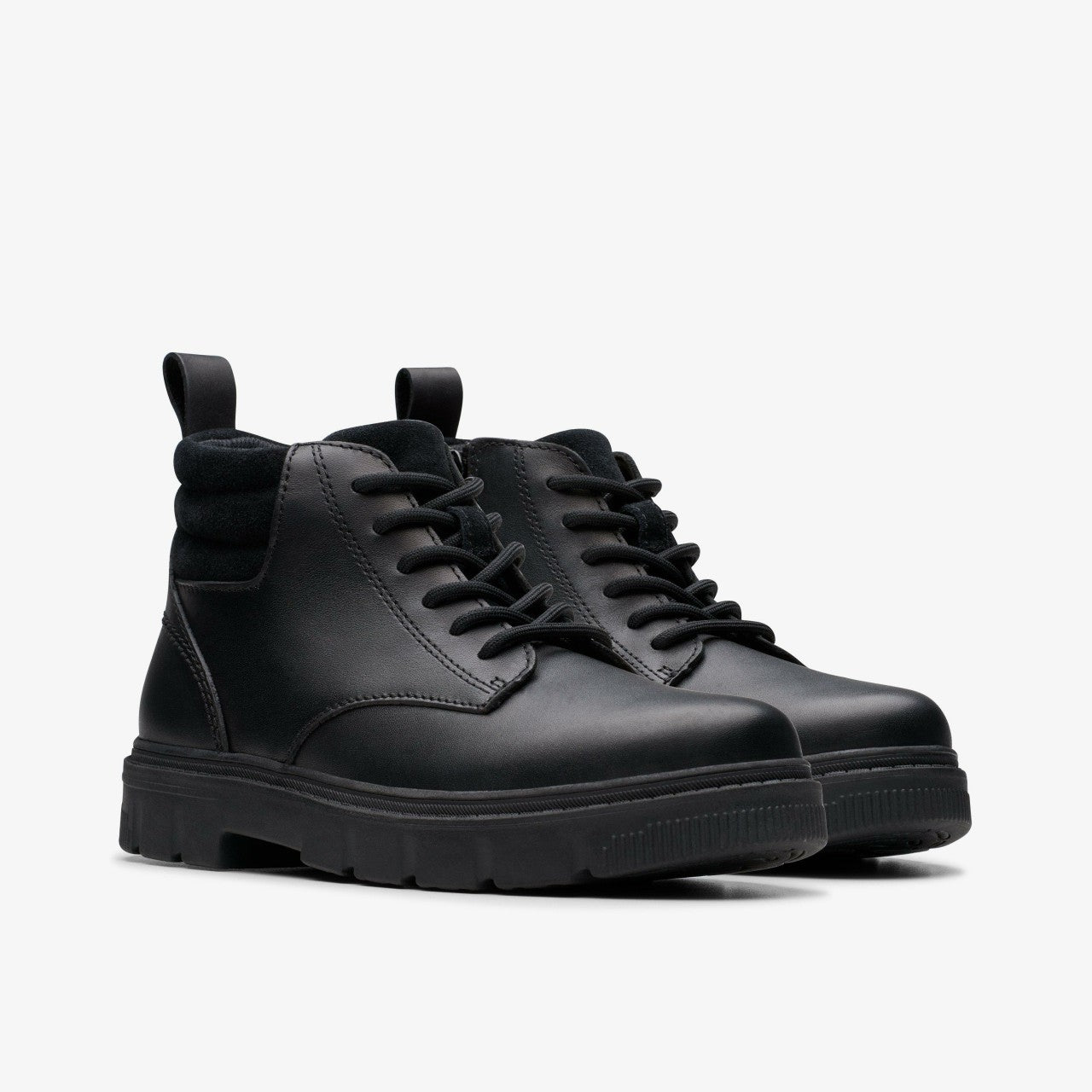 Kids Lorcam Trail Youth Black Leather