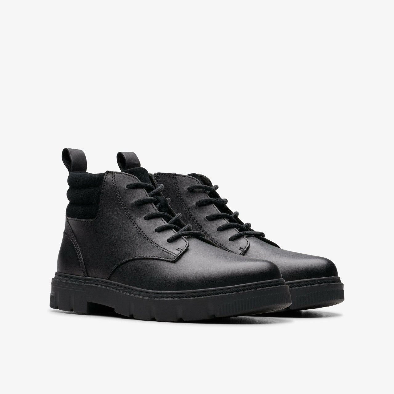 Kids Lorcam Trail Older Black Leather