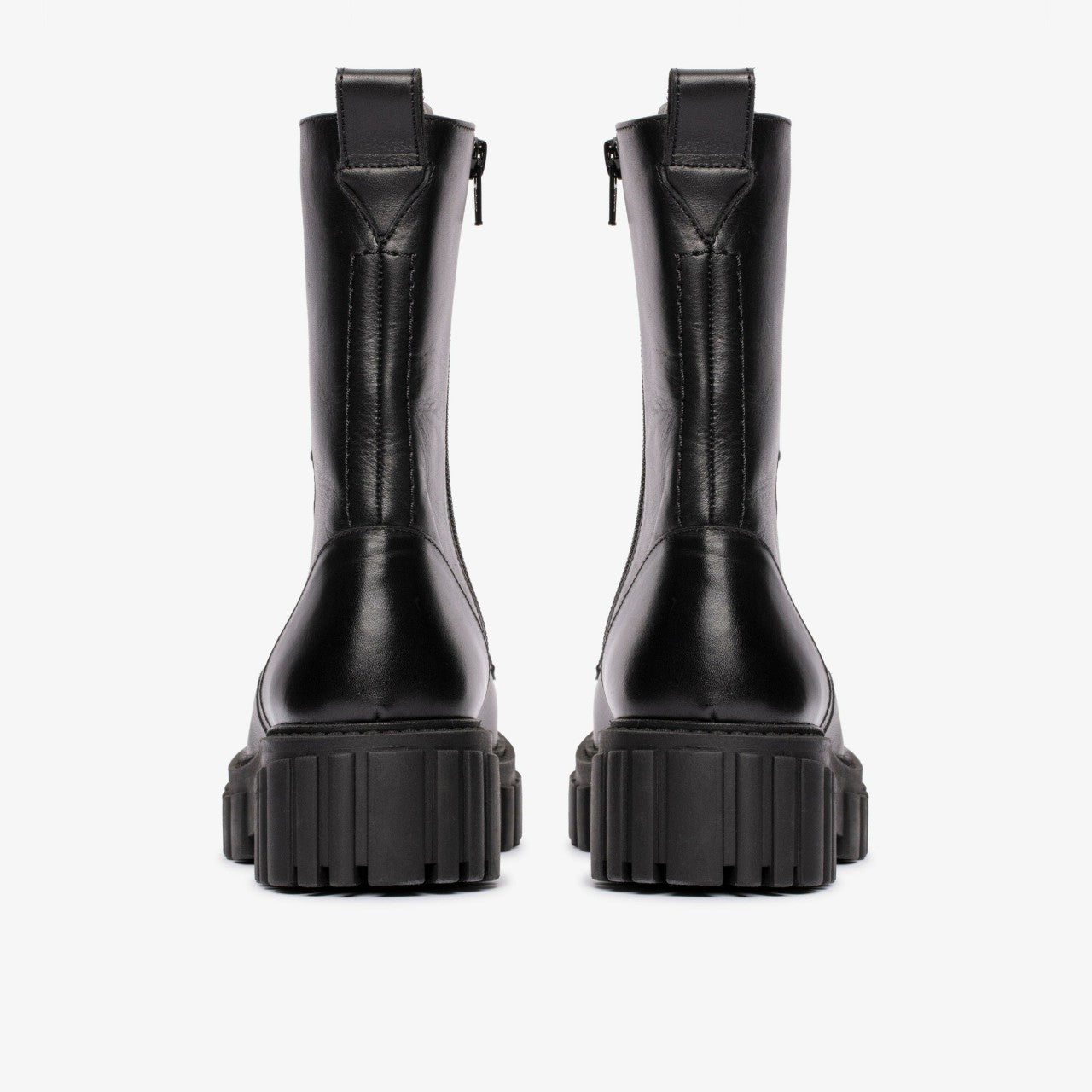 Women Page Lace Boot Black Leather