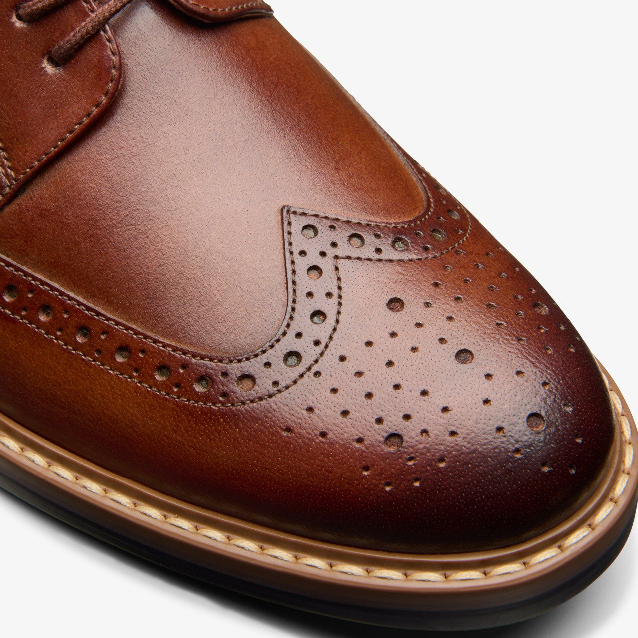 Men Aldwin Limit Brogue Mid Tan Leather