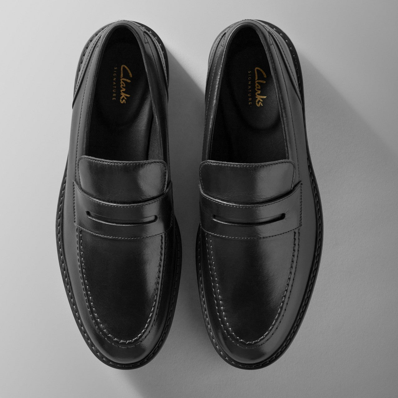 Men Aldwin Step Loafer Black Leather
