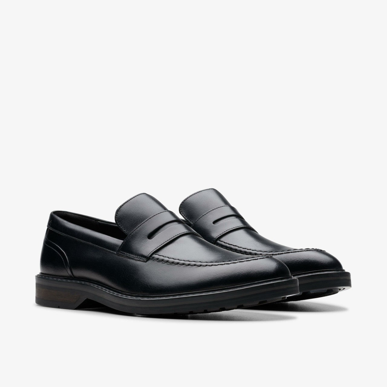Men Aldwin Step Loafer Black Leather