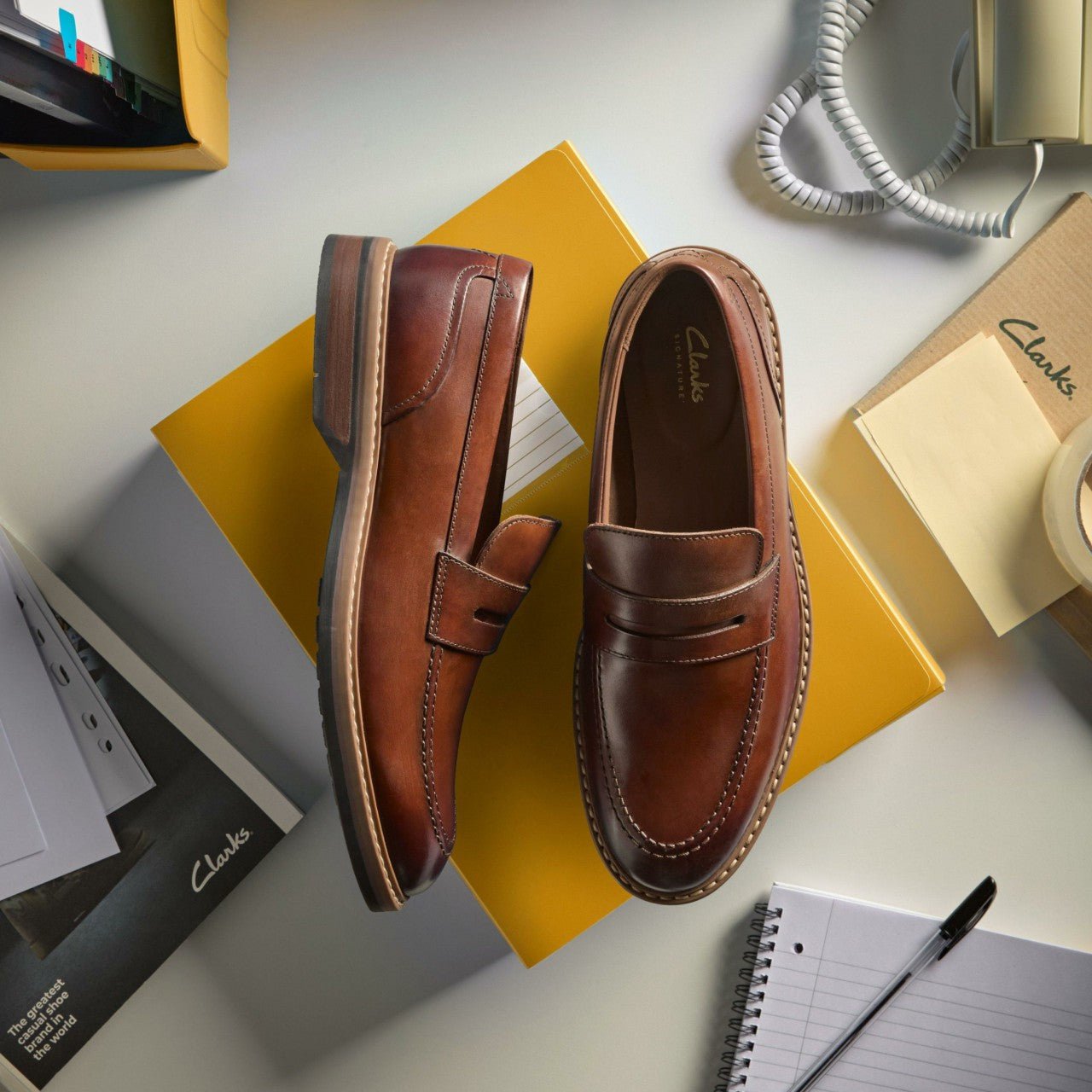 Men Aldwin Step Loafer Mid Tan Leather