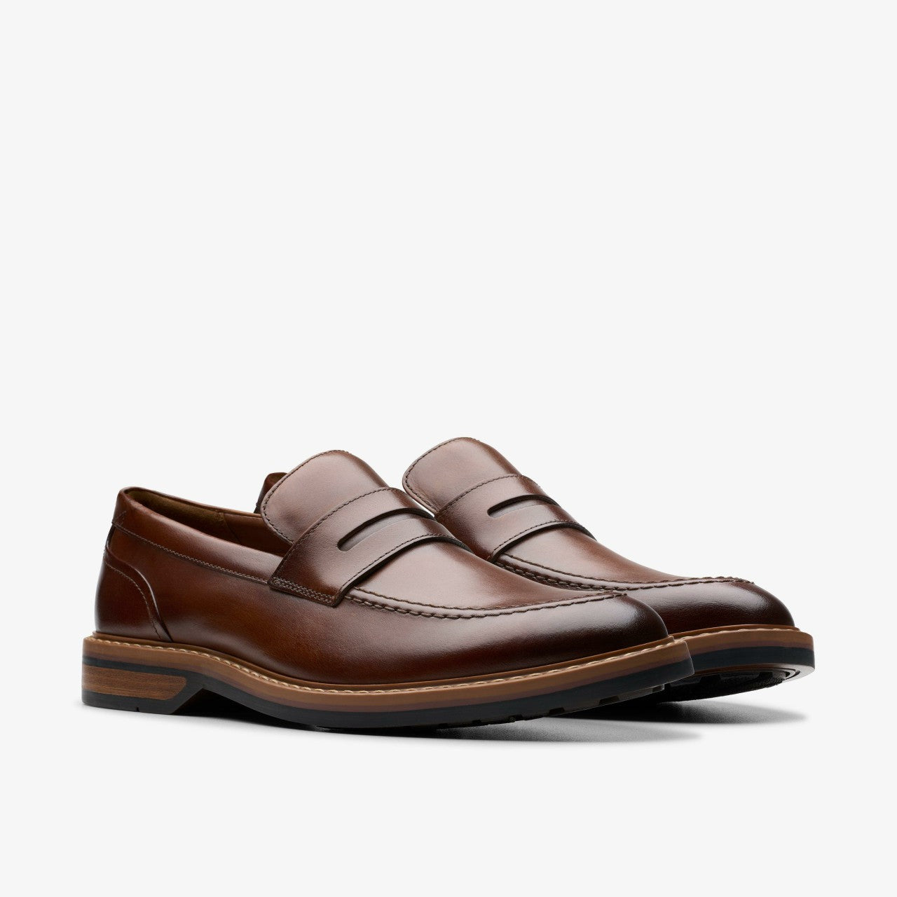Men Aldwin Step Loafer Mid Tan Leather
