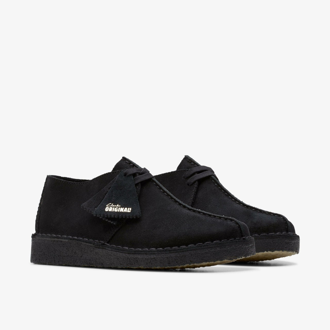 Women Desert Trek Black Suede