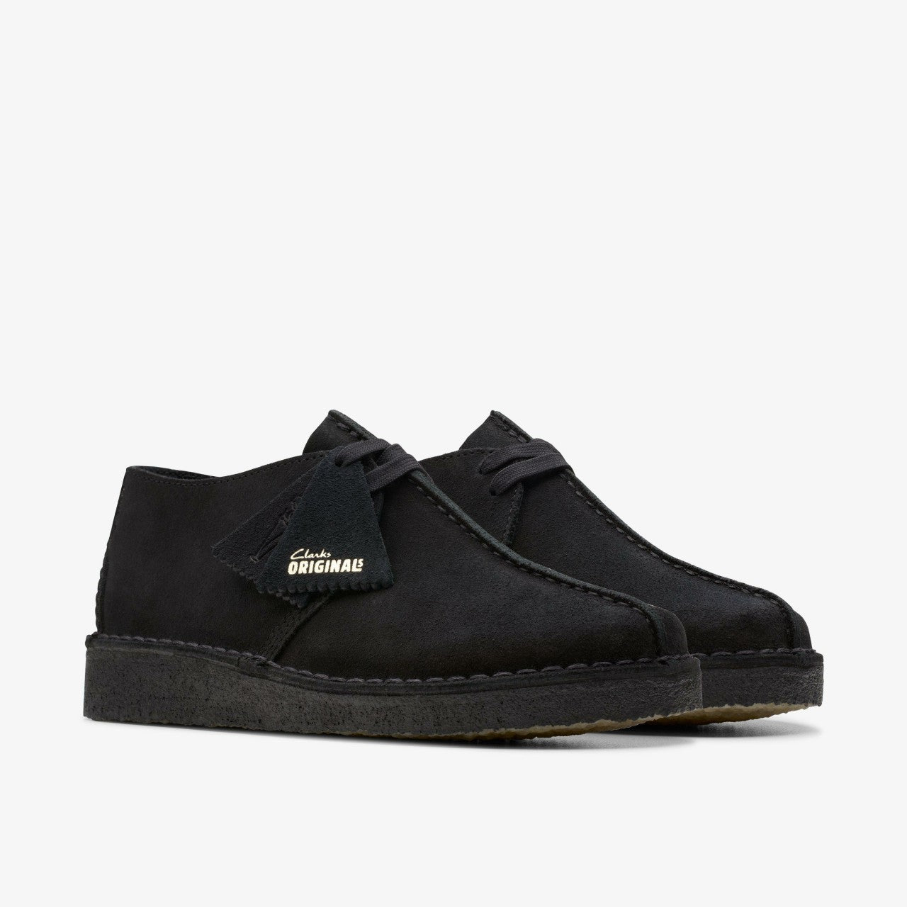 Men Desert Trek Black Suede