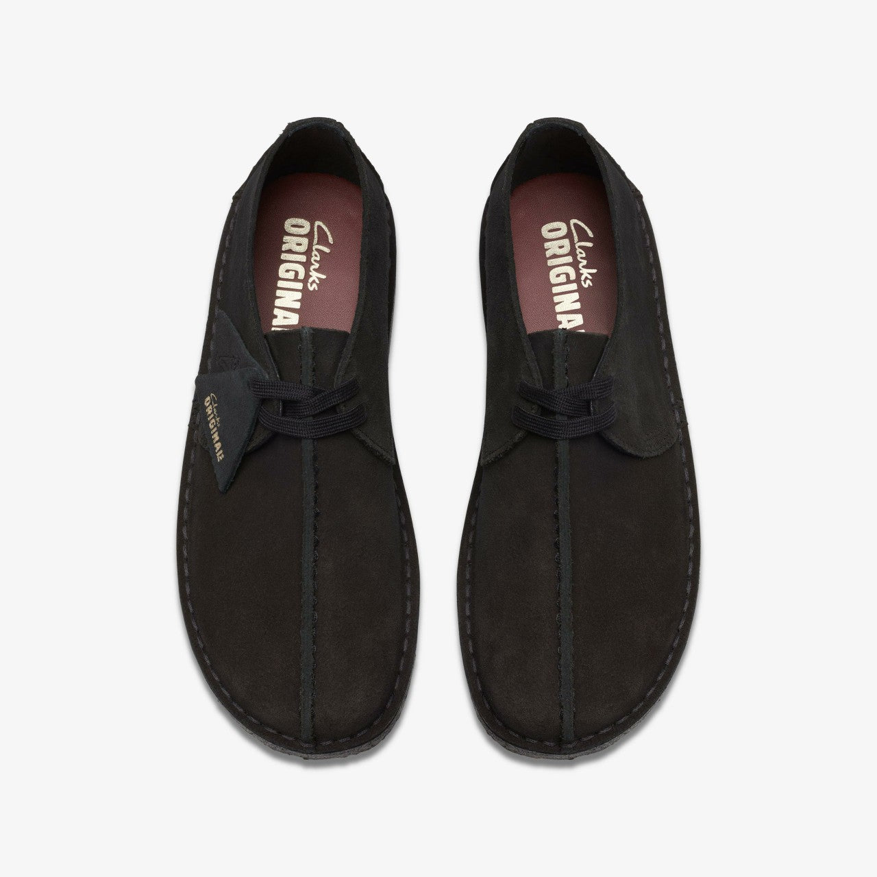 Men Desert Trek Black Suede