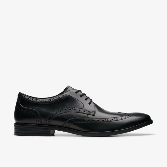 Men Brandon Limit Brogue Black Leather