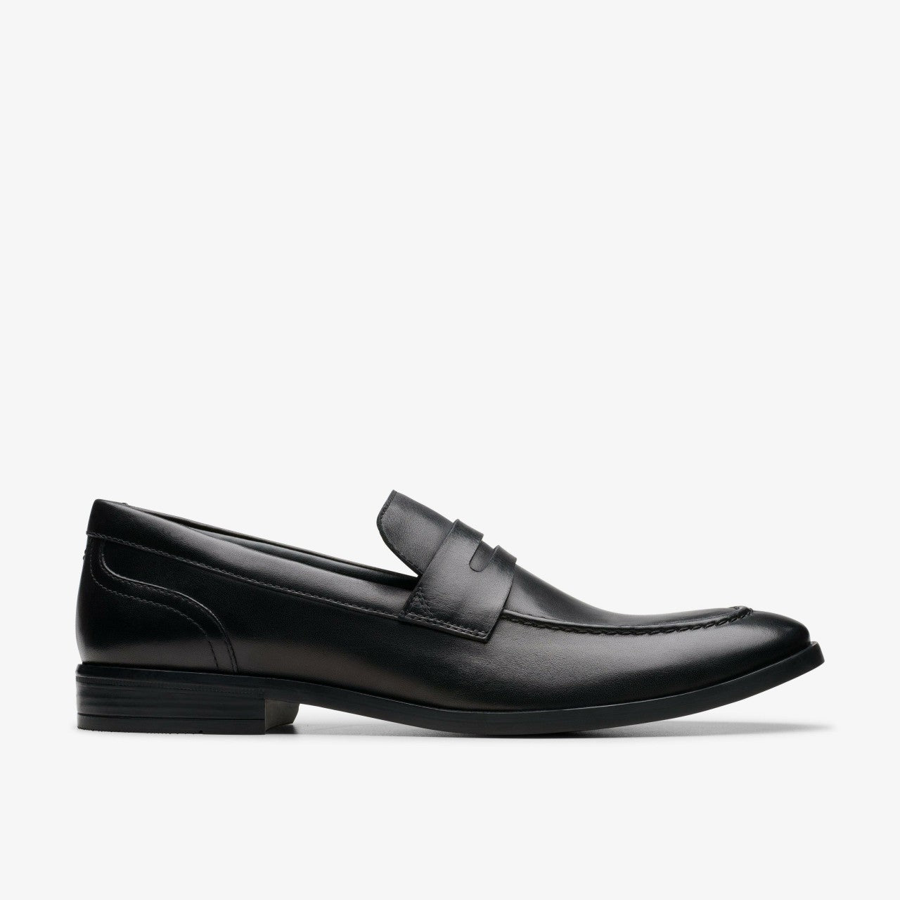 Men Brandon Step Loafer Black Leather