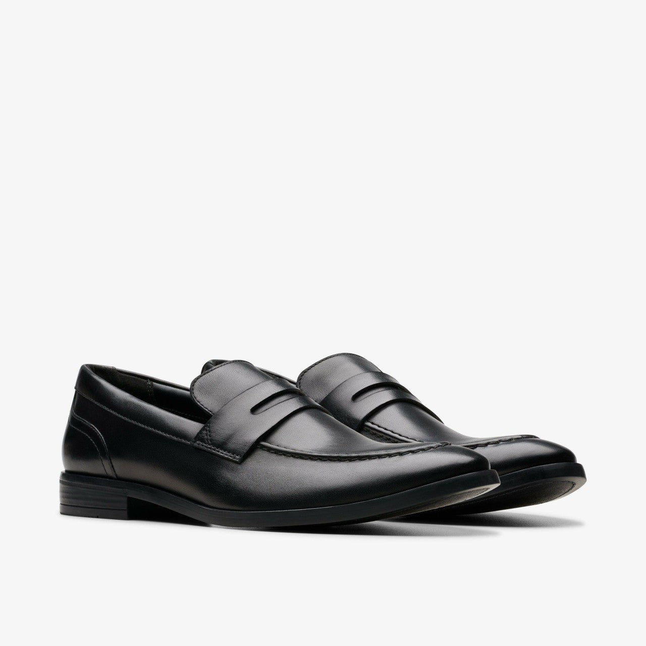 Men Brandon Step Loafer Black Leather