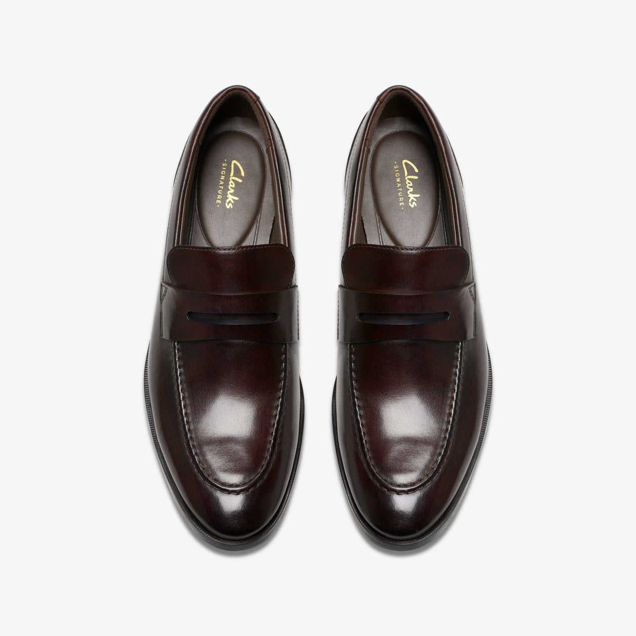 Men Brandon Step Loafer Dark Brown Leather